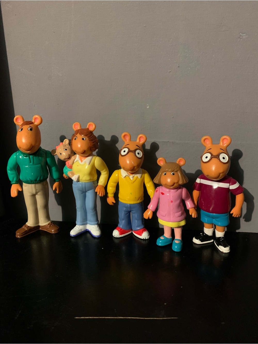 Vintage 90s Hasbro Arthur Figures Lot Of 5 Marc Brown